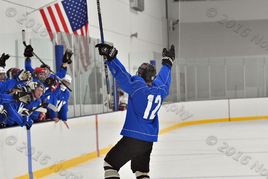 Wheaton College Men\'s Ice Hockey vs Middlesex Community College. - Photo By: KEITH NORDSTROM